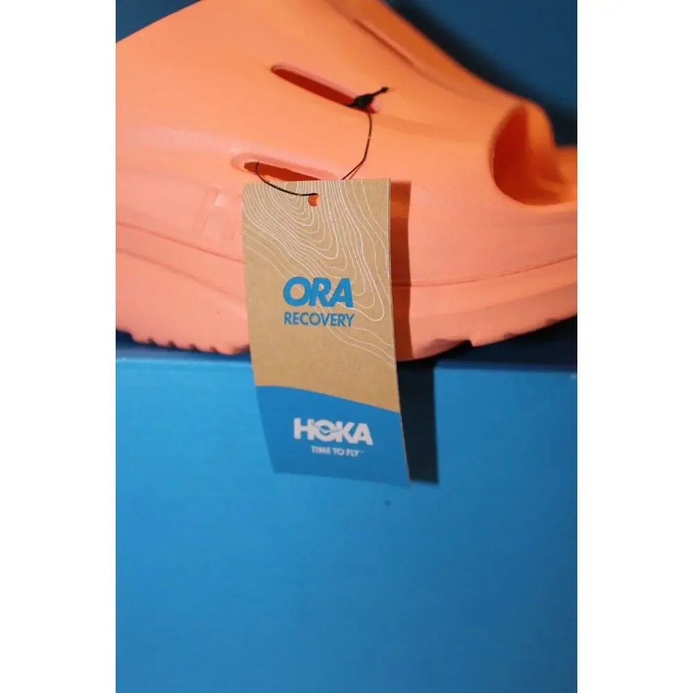 HOKA Men's U Ora Recovery Slide 3 Sandal‎ Papaya NWOB SZ 12